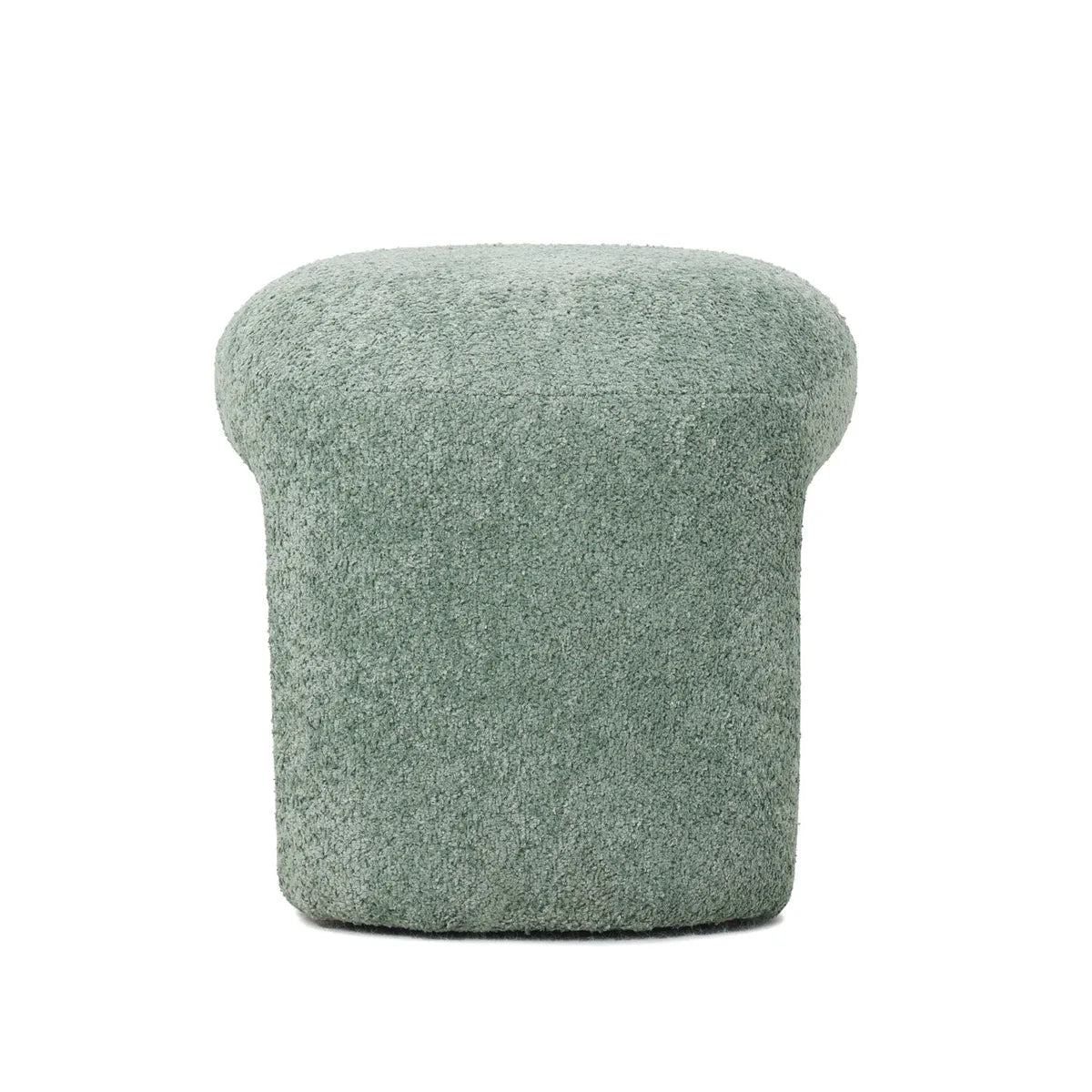 Puf boucle Lomos brudny miętowy 46x44x41 cm Zago