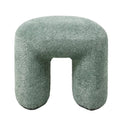 Puf boucle Lomos brudny miętowy 46x44x41 cm Zago