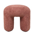 Puf boucle Lomos brudny róż 46x44x41 cm Zago