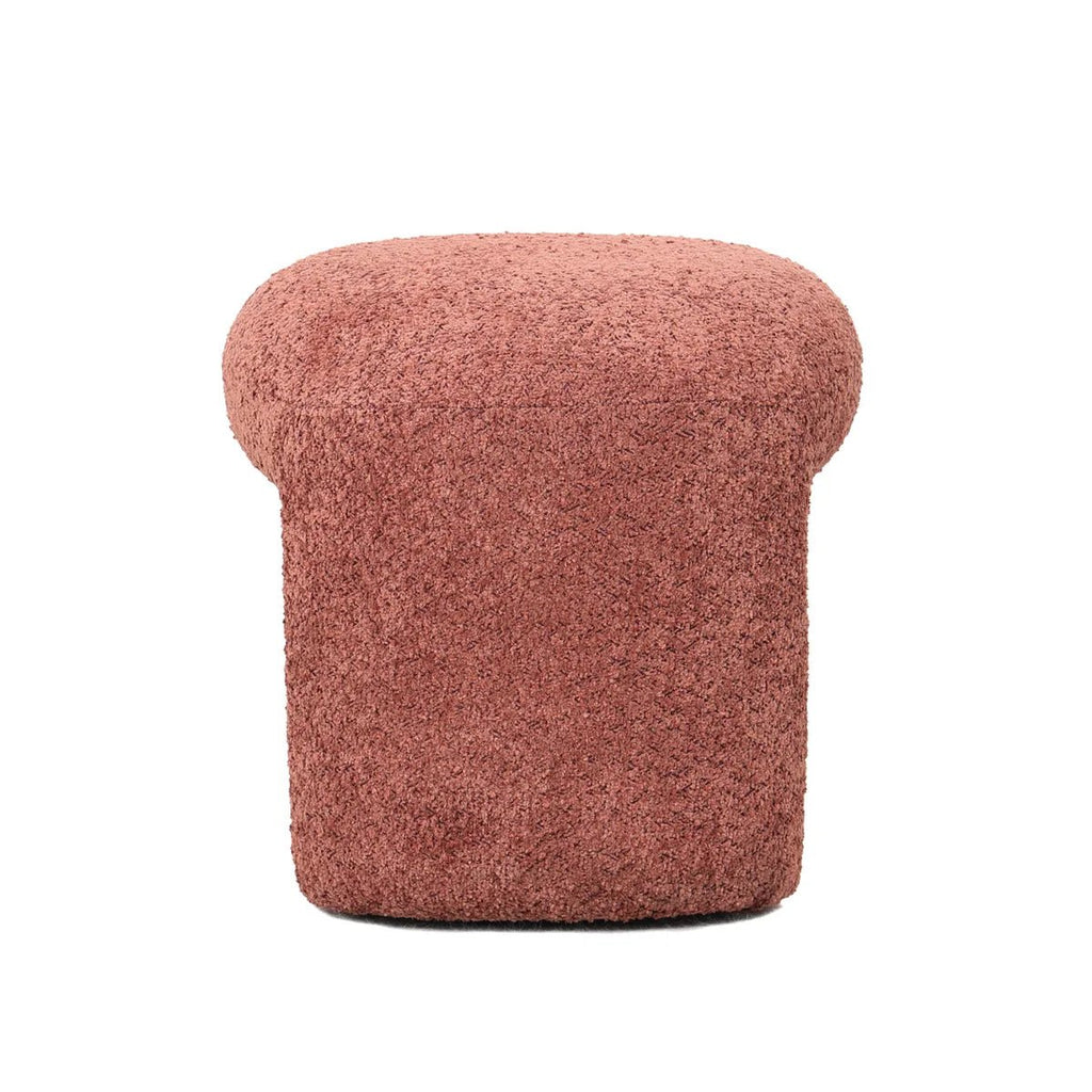 Puf boucle Lomos brudny róż 46x44x41 cm Zago
