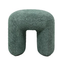 Puf boucle Lomos brudny zielony 46x44x41 cm Zago