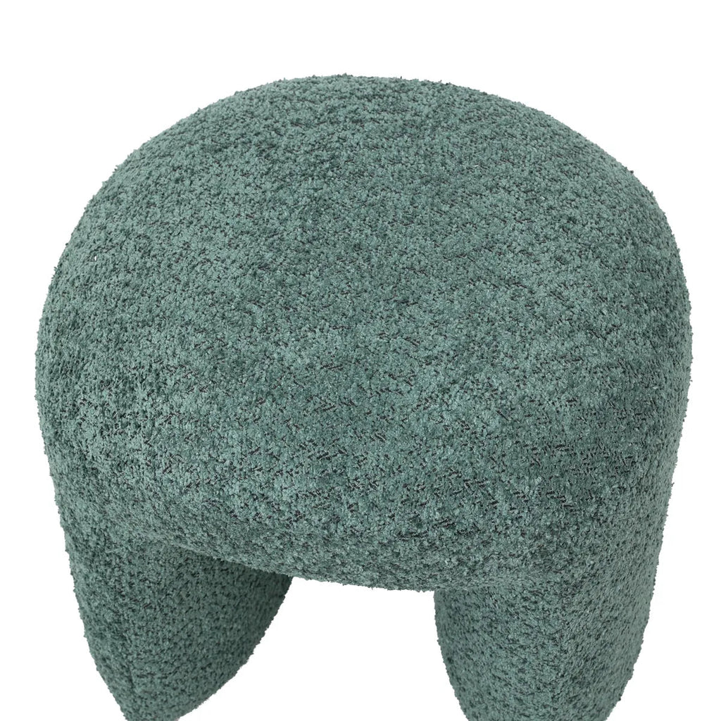 Puf boucle Lomos brudny zielony 46x44x41 cm Zago