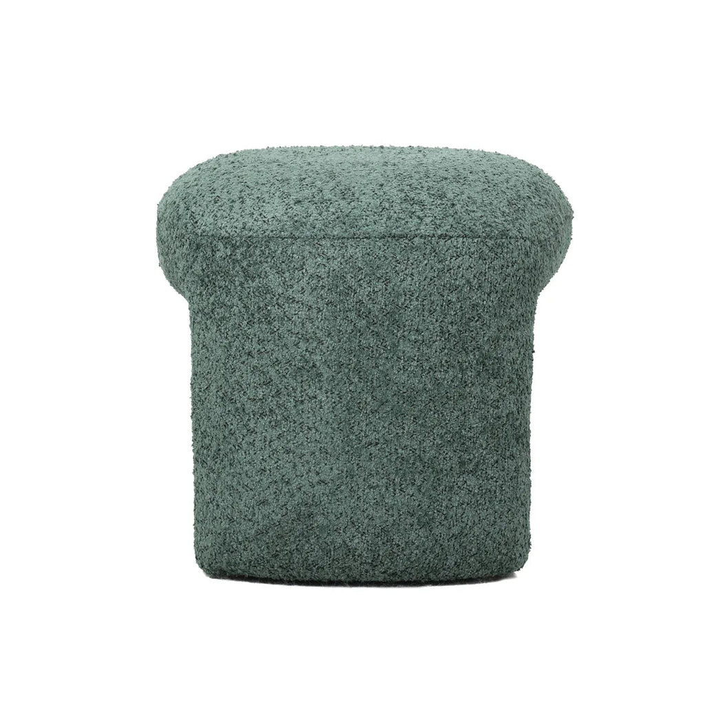 Puf boucle Lomos brudny zielony 46x44x41 cm Zago