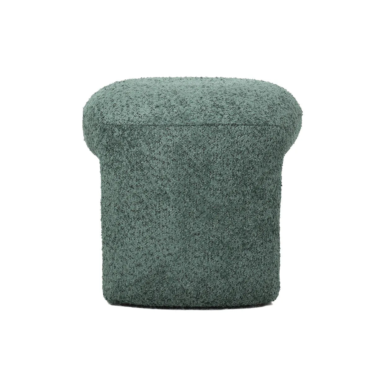 Puf boucle Lomos brudny zielony 46x44x41 cm Zago