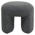 Puf boucle Lomos grafitowy 46x44x41 cm Zago