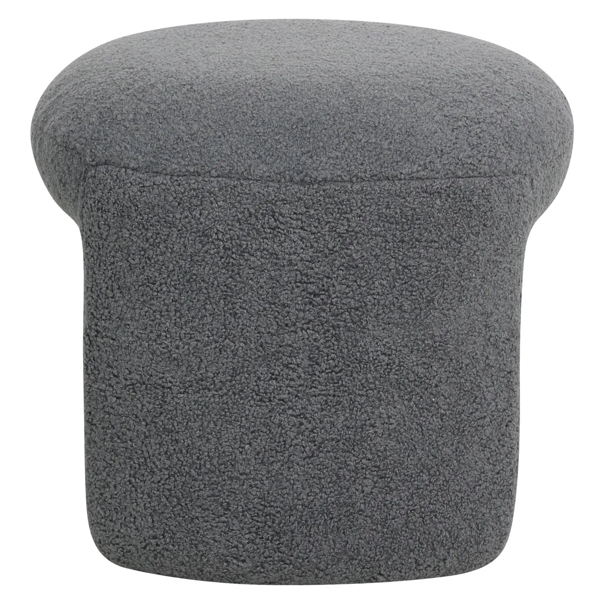 Puf boucle Lomos grafitowy 46x44x41 cm Zago