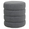 Puf boucle Quatro grafitowy ø42x46 cm Zago