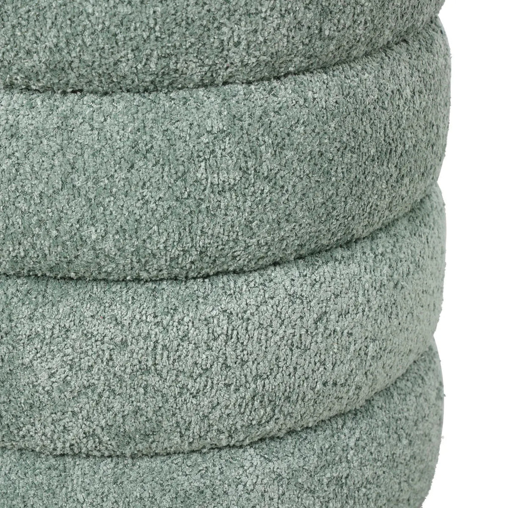 Puf boucle Quatro miętowy ø42x46 cm Zago