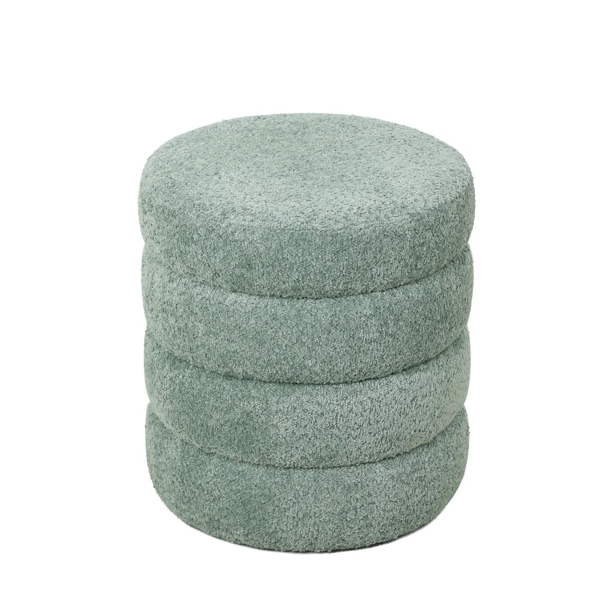 Puf boucle Quatro miętowy ø42x46 cm Zago