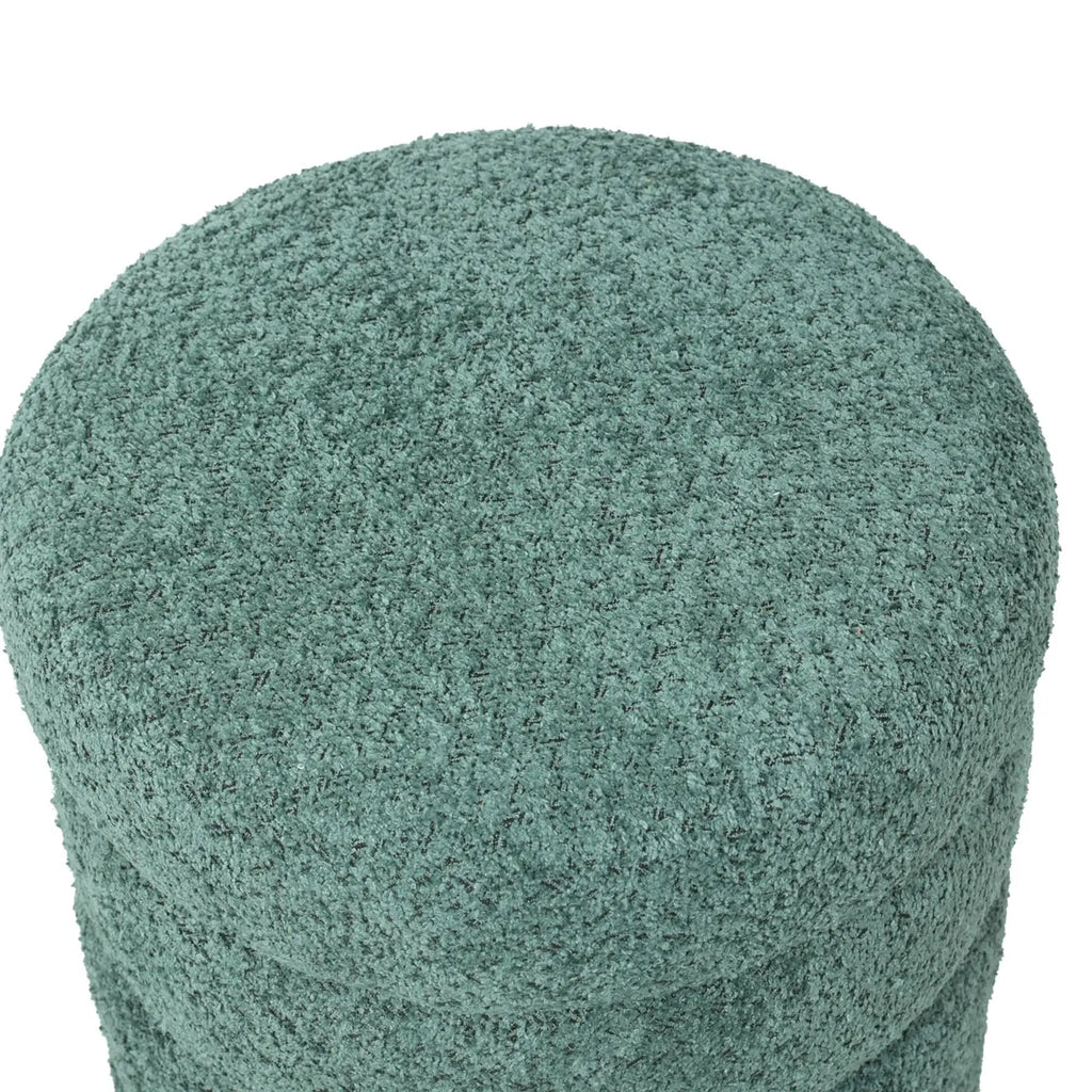 Puf boucle Quatro zielony ø42x46 cm Zago