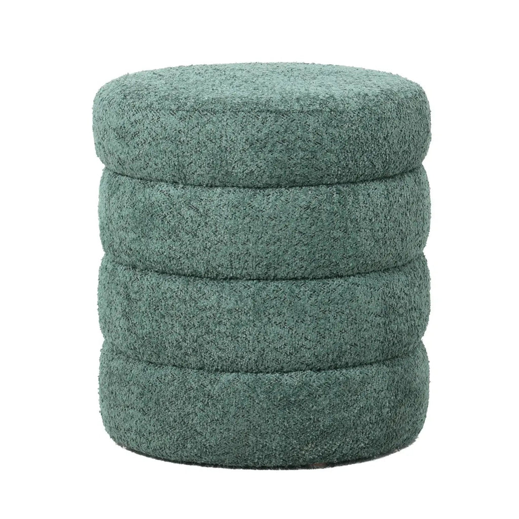 Puf boucle Quatro zielony ø42x46 cm Zago