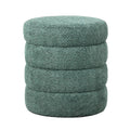 Puf boucle Quatro zielony ø42x46 cm Zago