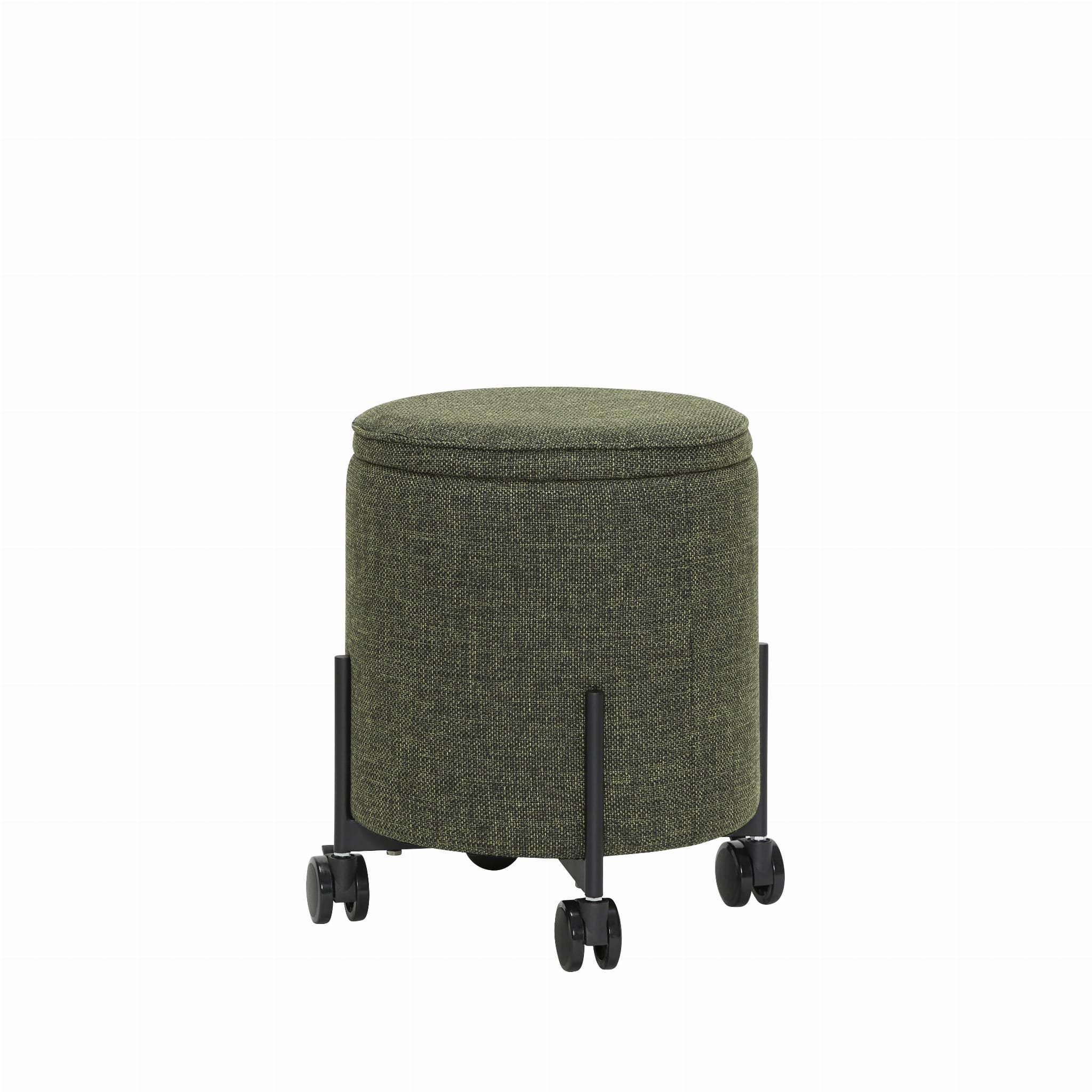Puf Contain mały zielony ø42xh46cm Hübsch