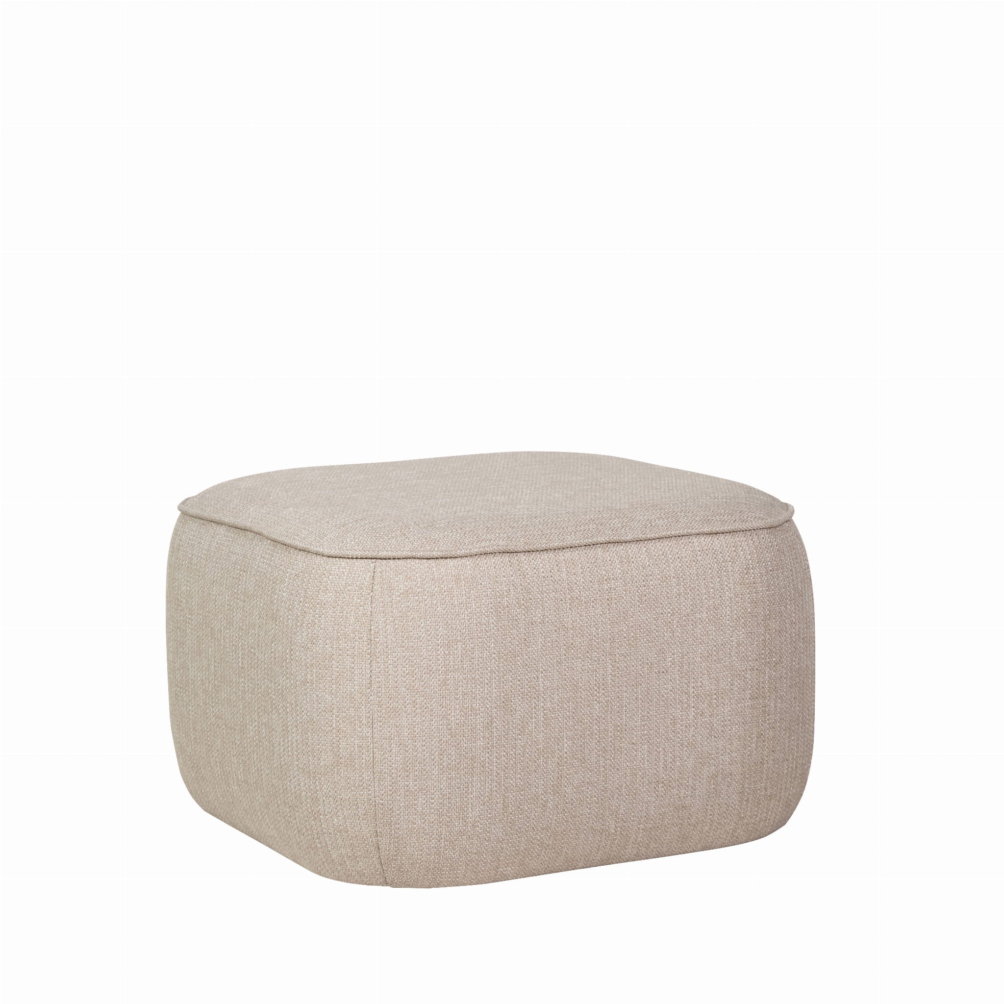 Pufa Cube Beżowa 57x57xh39cm Hübsch