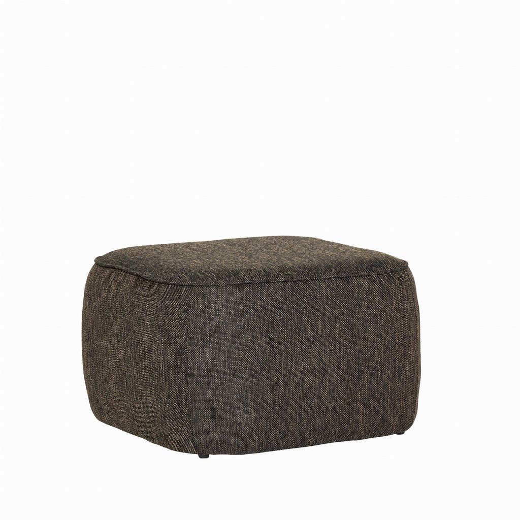 Pufa Cube ciemnobrązowa 57x57xh39cm Hübsch