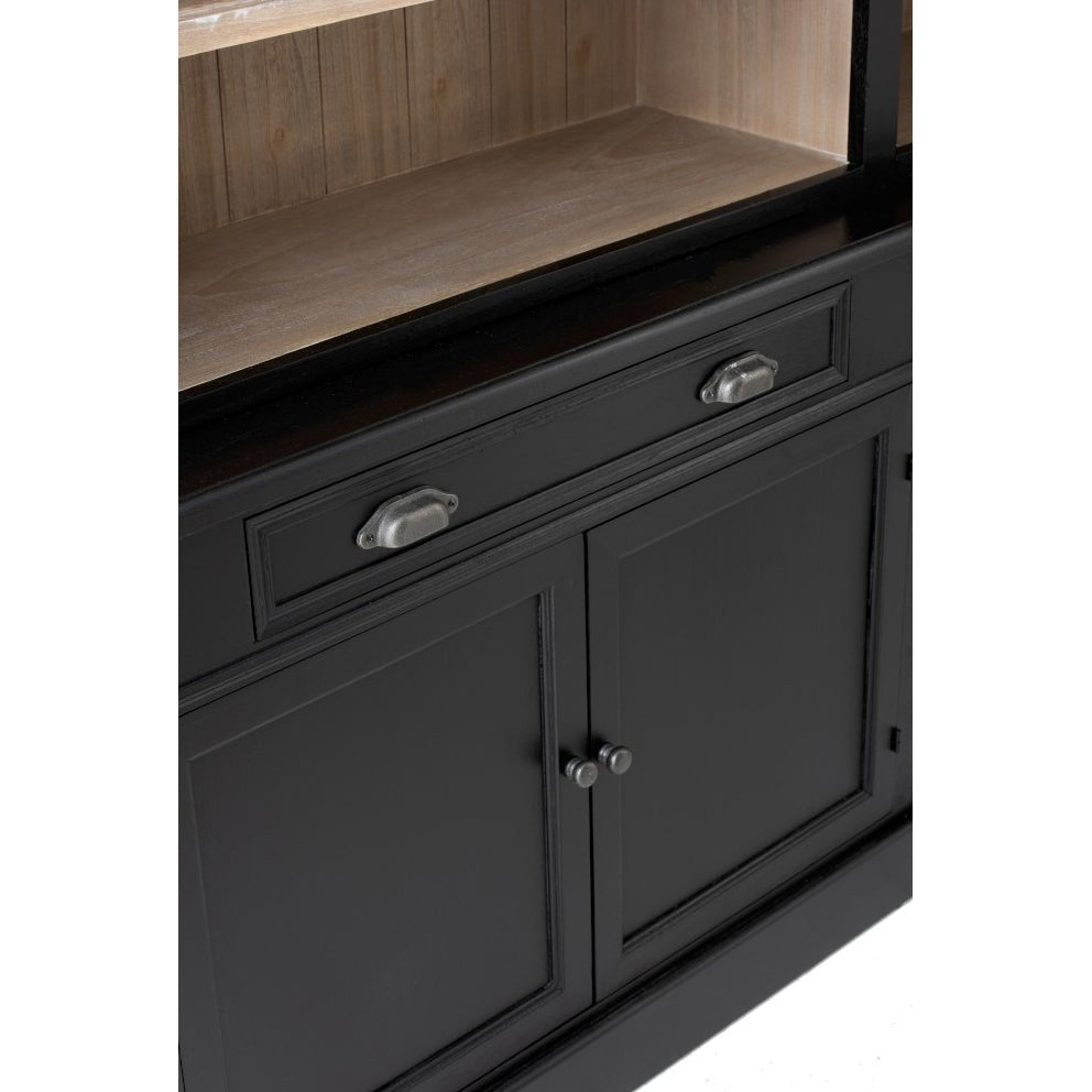 Regał biblioteczka Library z drabiną 200x232 cm czarny J - LINE