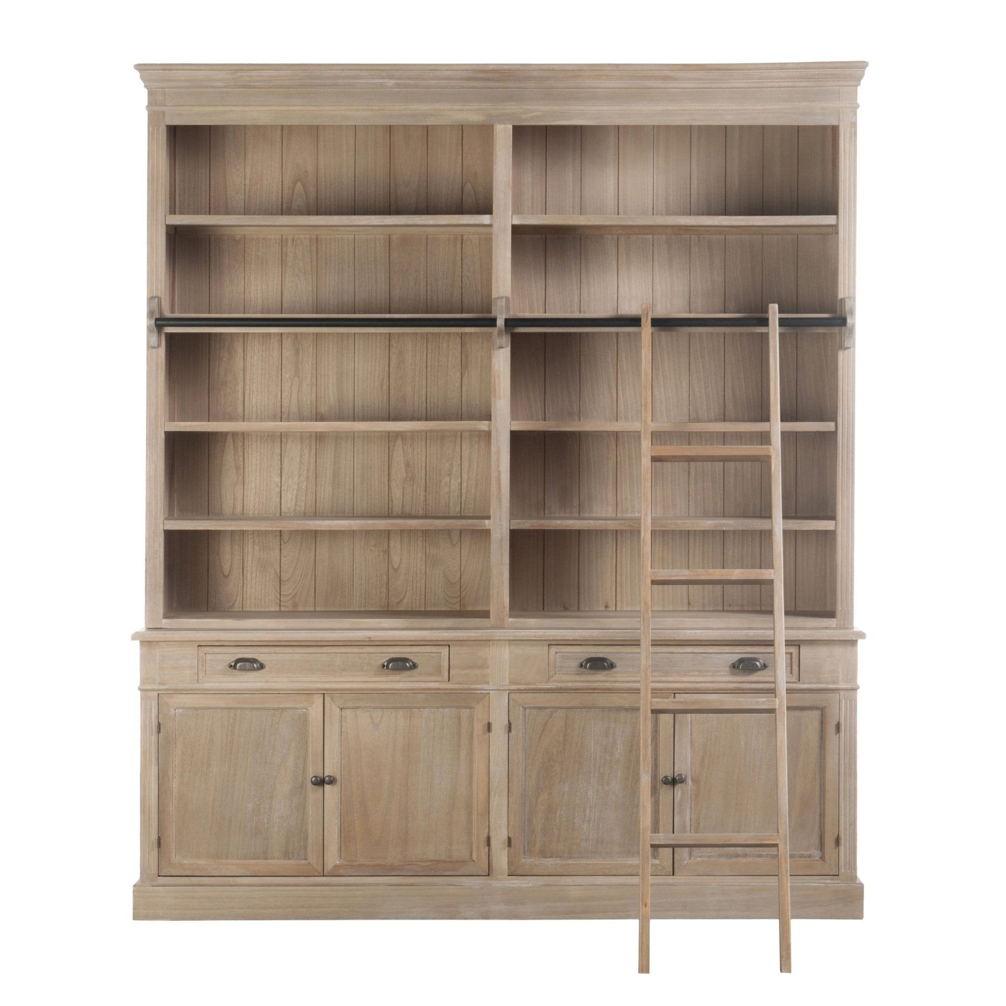 Regał biblioteczka Library z drabiną 200x232 cm J - LINE