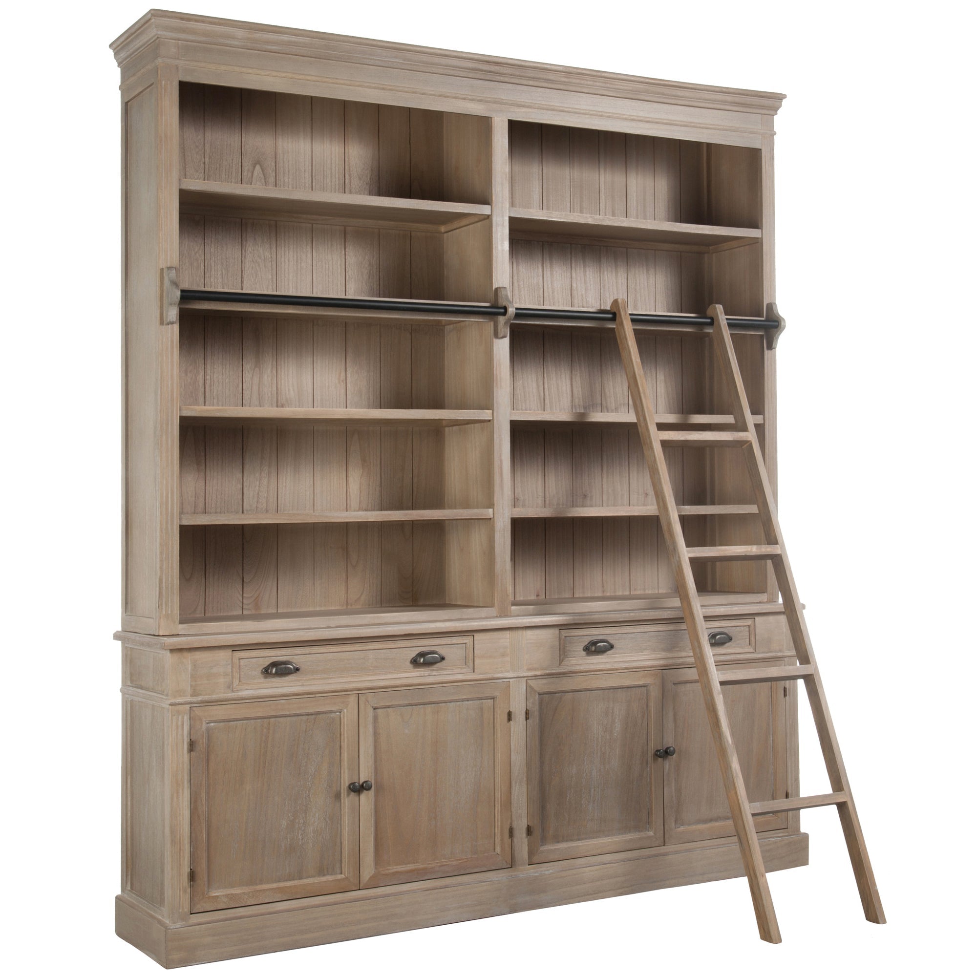 Regał biblioteczka Library z drabiną 200x232 cm J - LINE