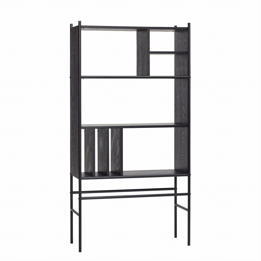 Regał Divide czarny 79x32xh160cm Hübsch