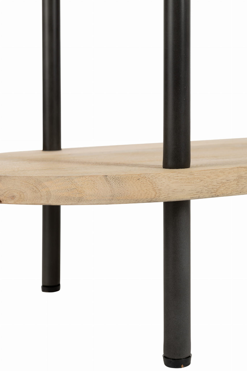 Regał ELI 5 półek drewno mango metal 105x40x176 cm J - LINE