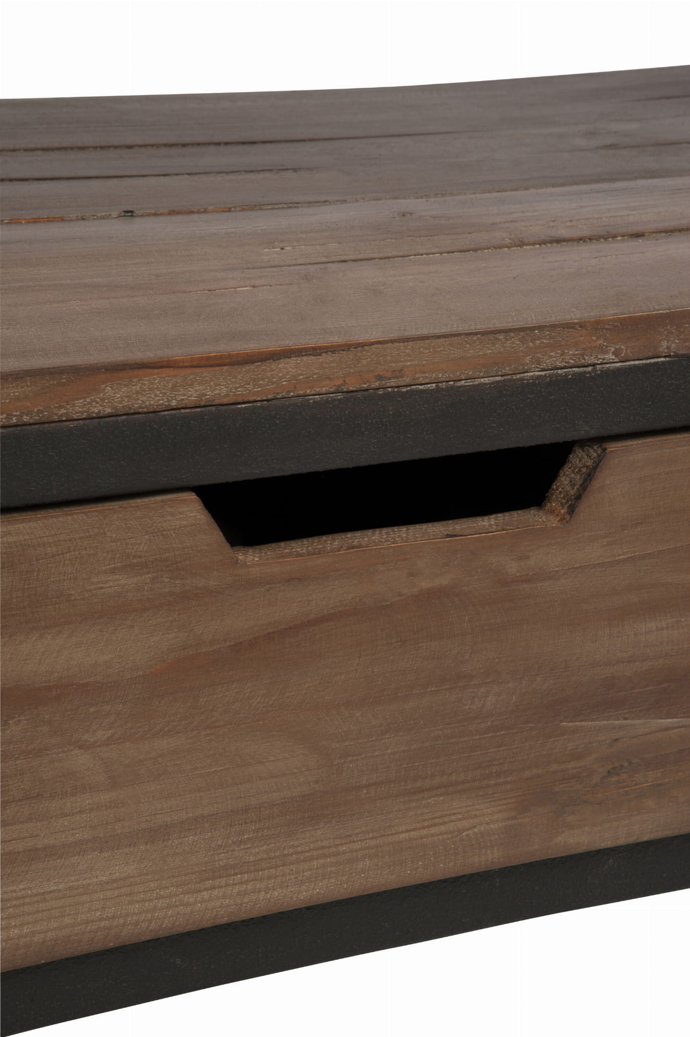 Regał FORGE drewno metal 180x45xh190 cm J - LINE