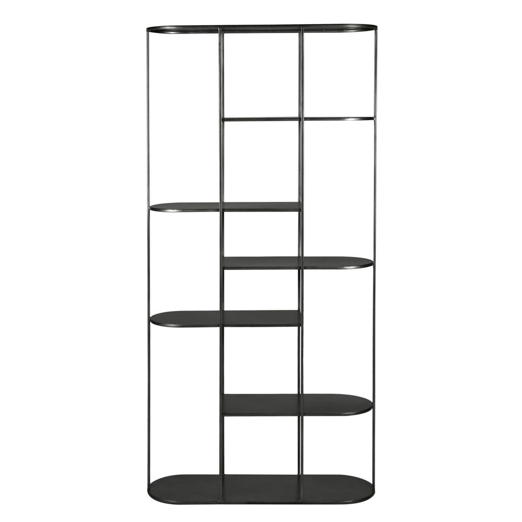 Regał Grayson metalowy czarny 180 cm Zago