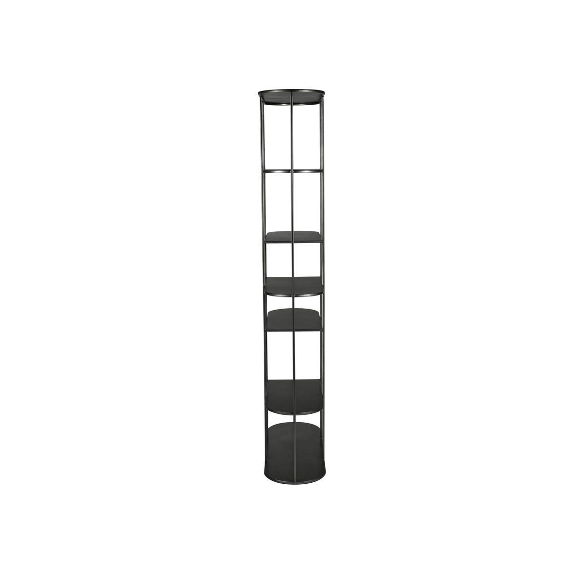 Regał Grayson metalowy czarny 180 cm Zago