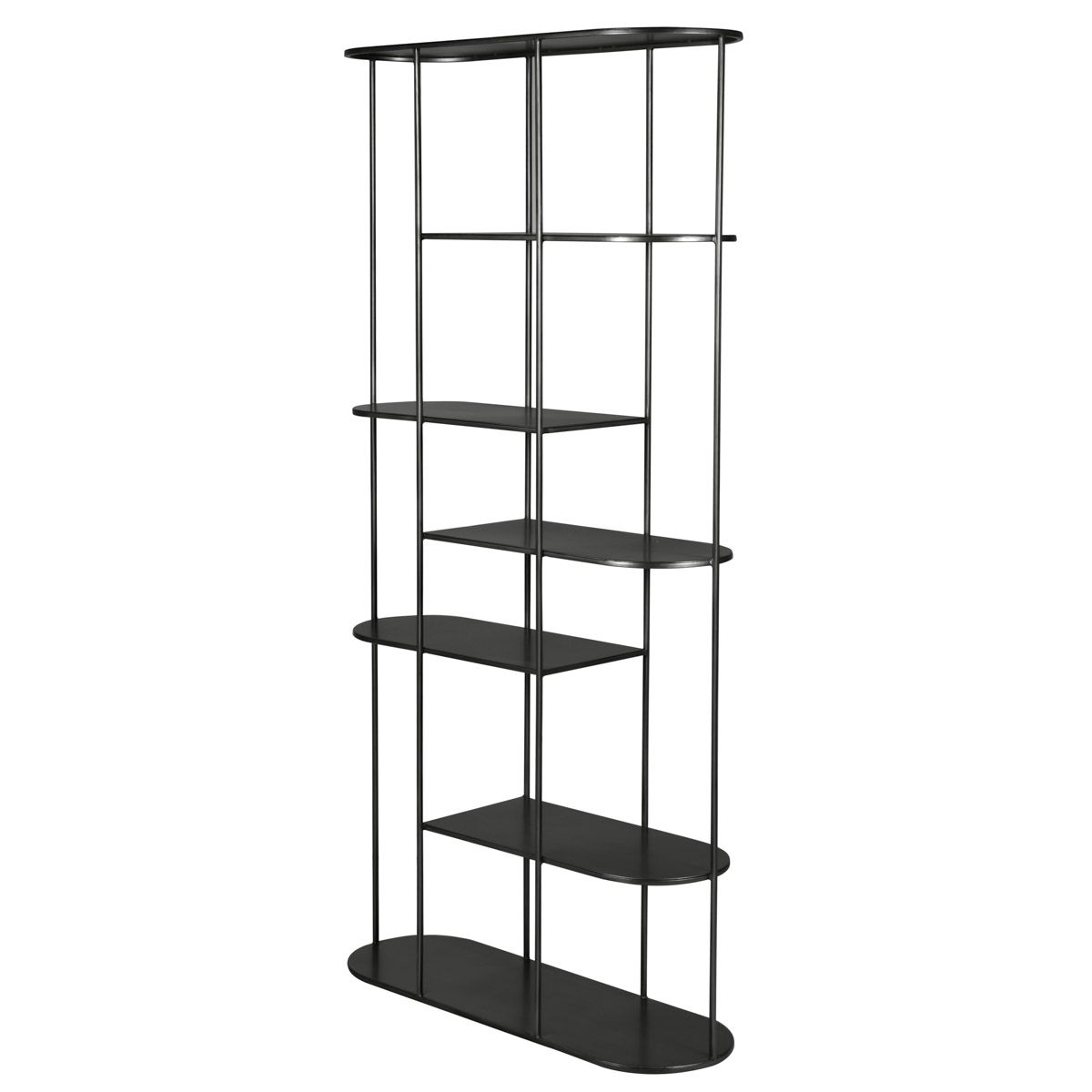 Regał Grayson metalowy czarny 180 cm Zago
