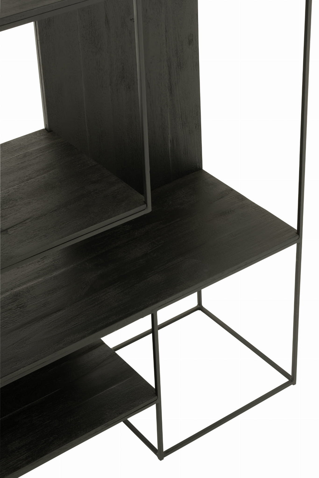Regał NOCTA z drewna tekowego metalu 190x120cm J - LINE