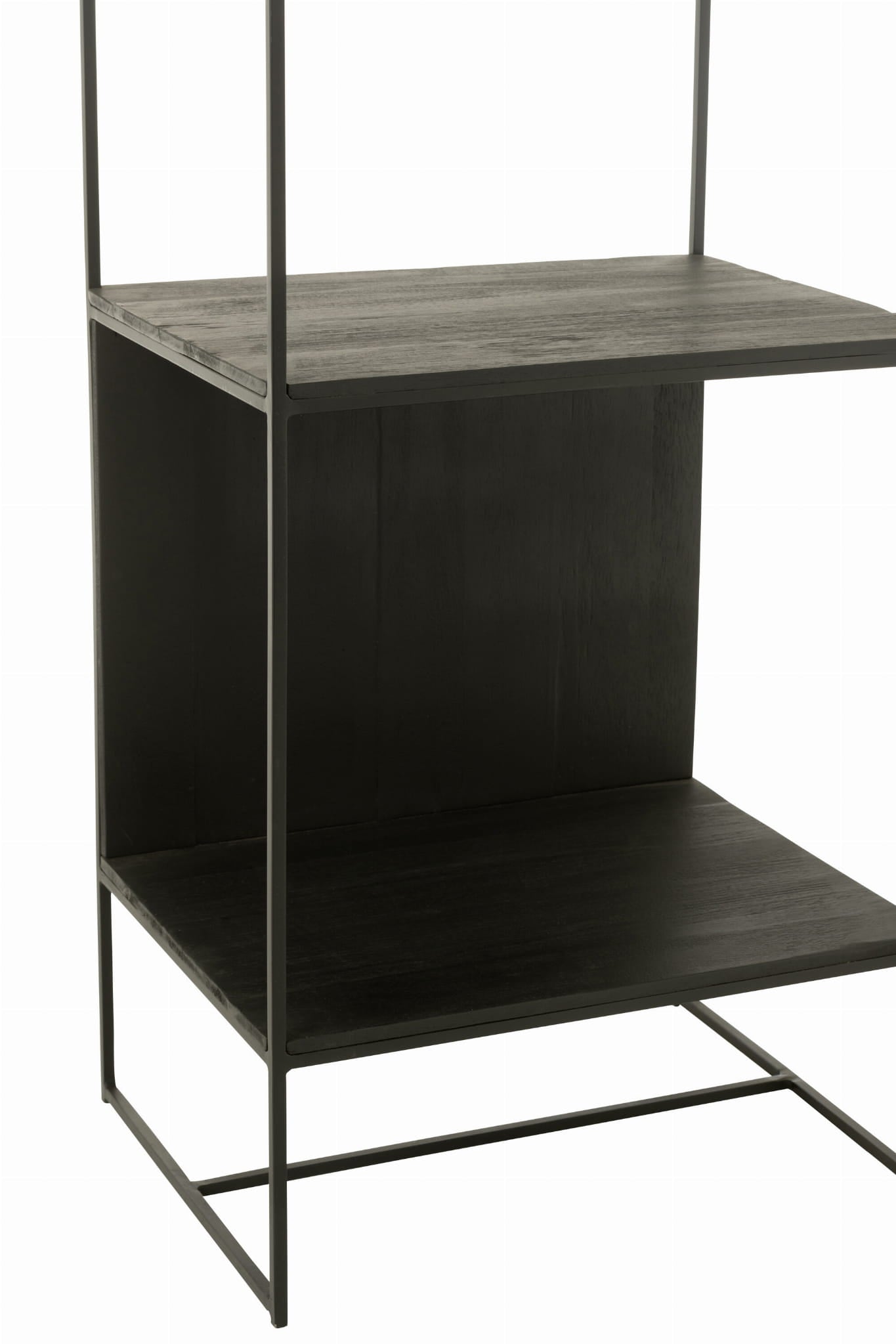 Regał NOCTA z drewna tekowego metalu 190x50cm J - LINE