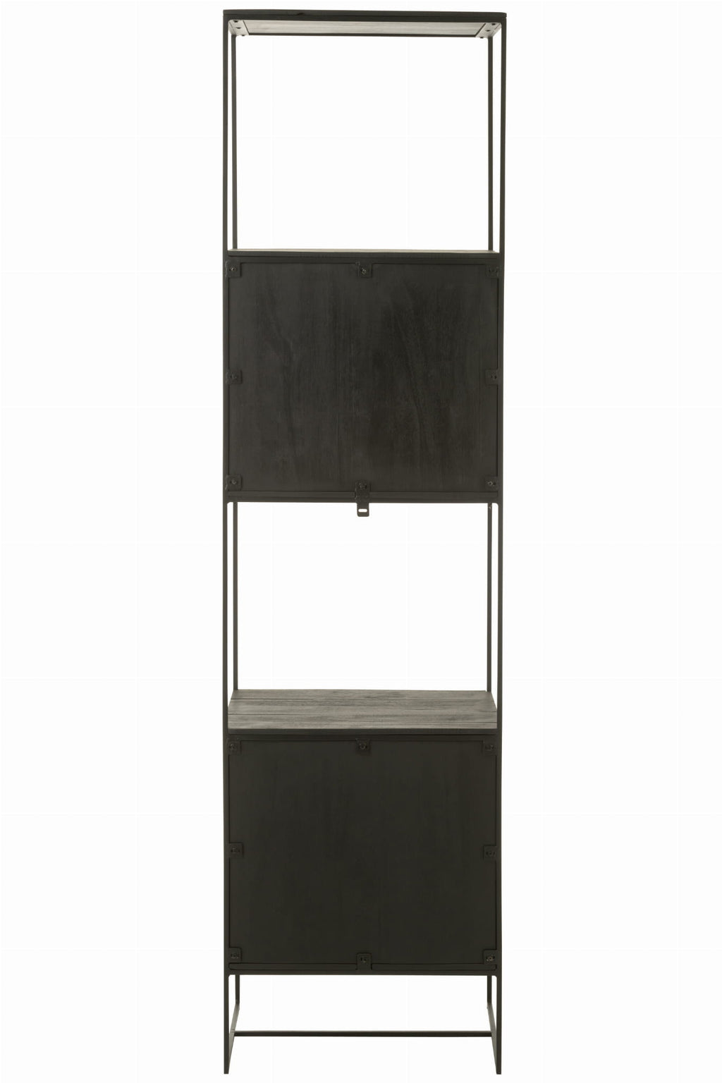 Regał NOCTA z drewna tekowego metalu 190x50cm J - LINE