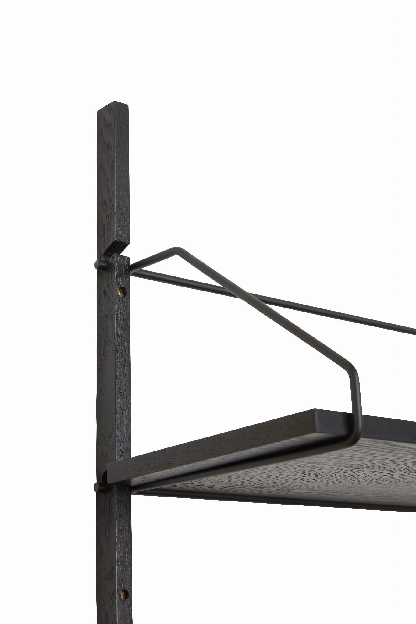 Regał ścienny Norm 4 półki czarne 80xh180cm Hübsch