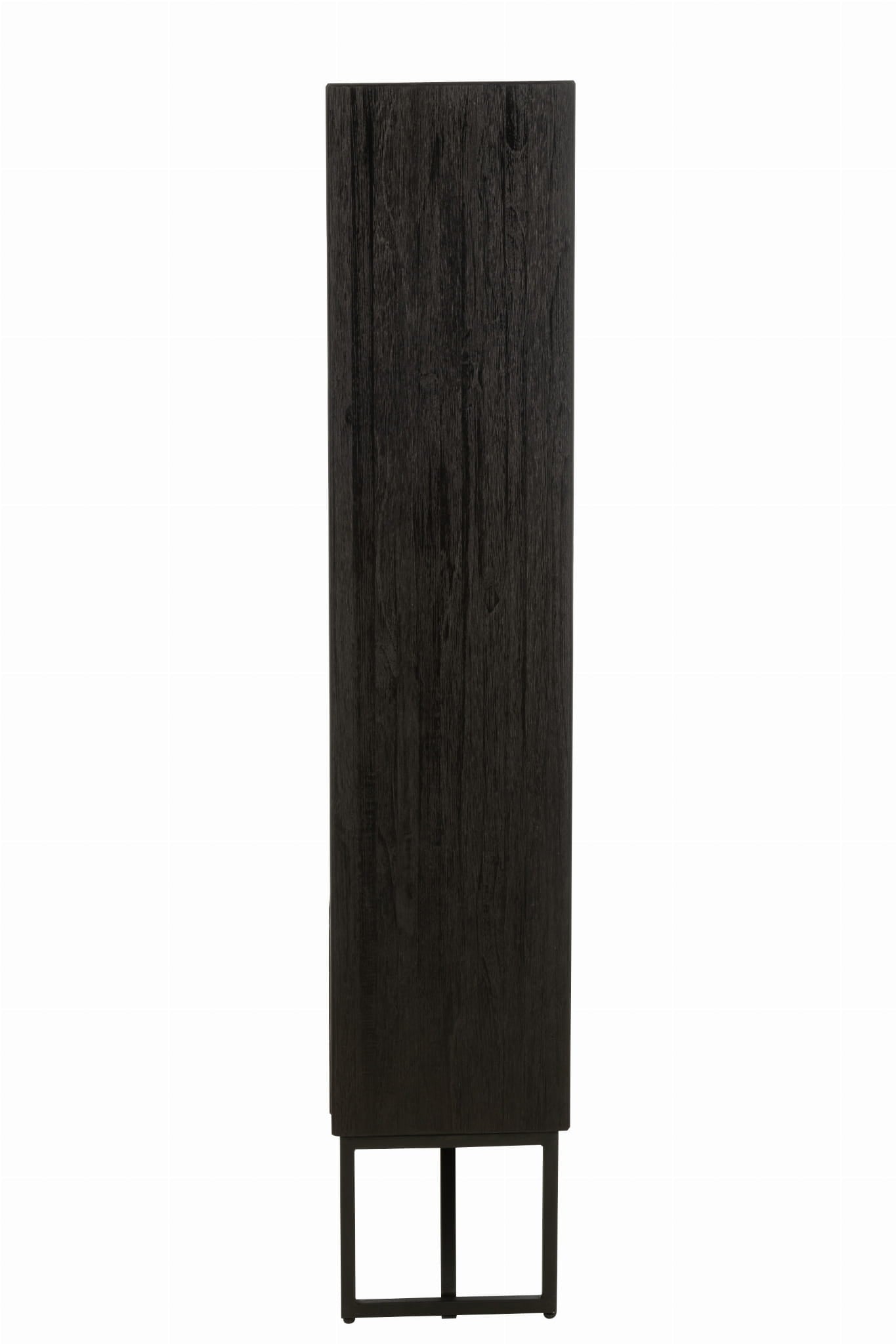 Regał z szufladami NOIR TEAK z recyklingowanego drewna 100x30x158 cm J - LINE