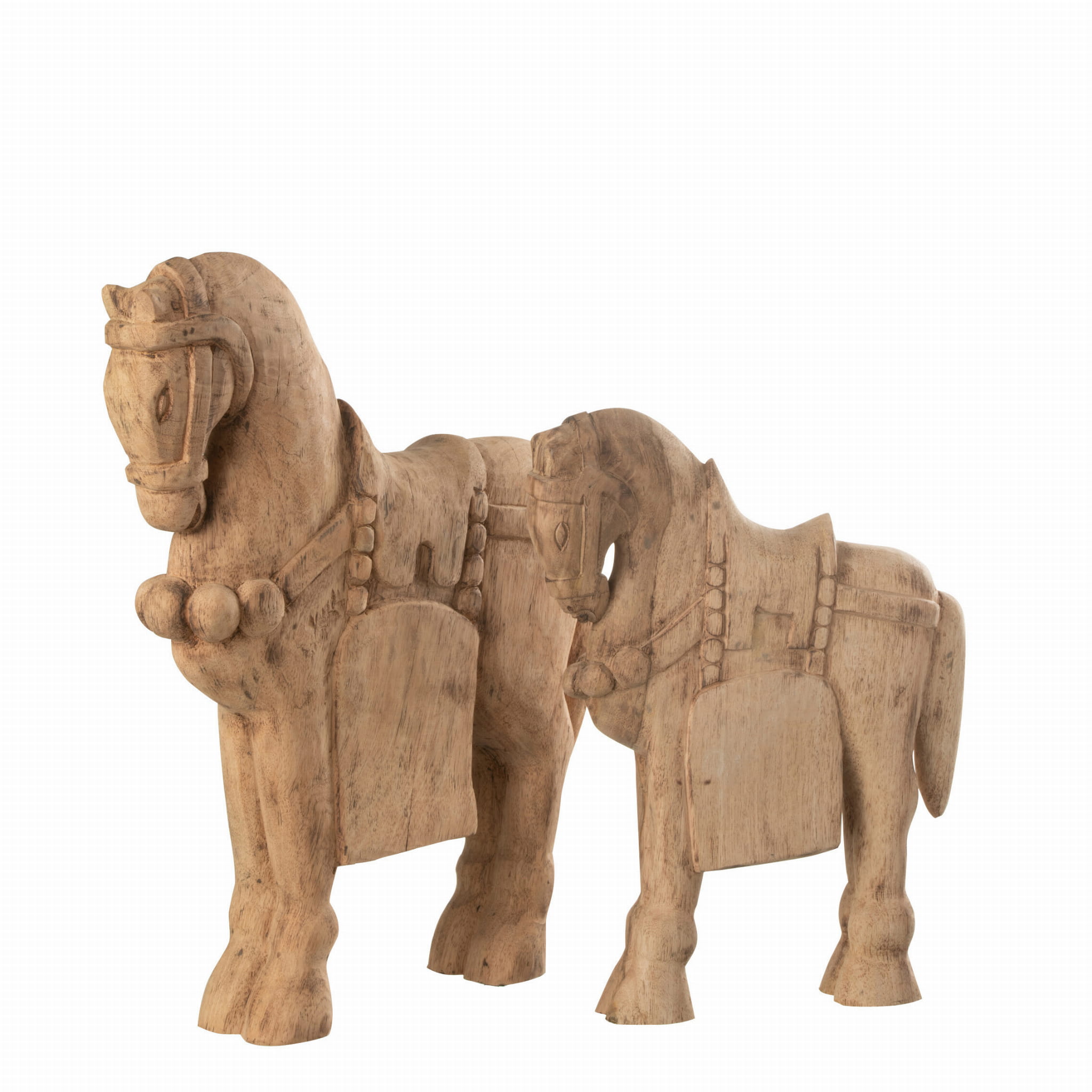 Rzeźba z drewna Equus koń duży 50 cm J - LINE Nordelle
