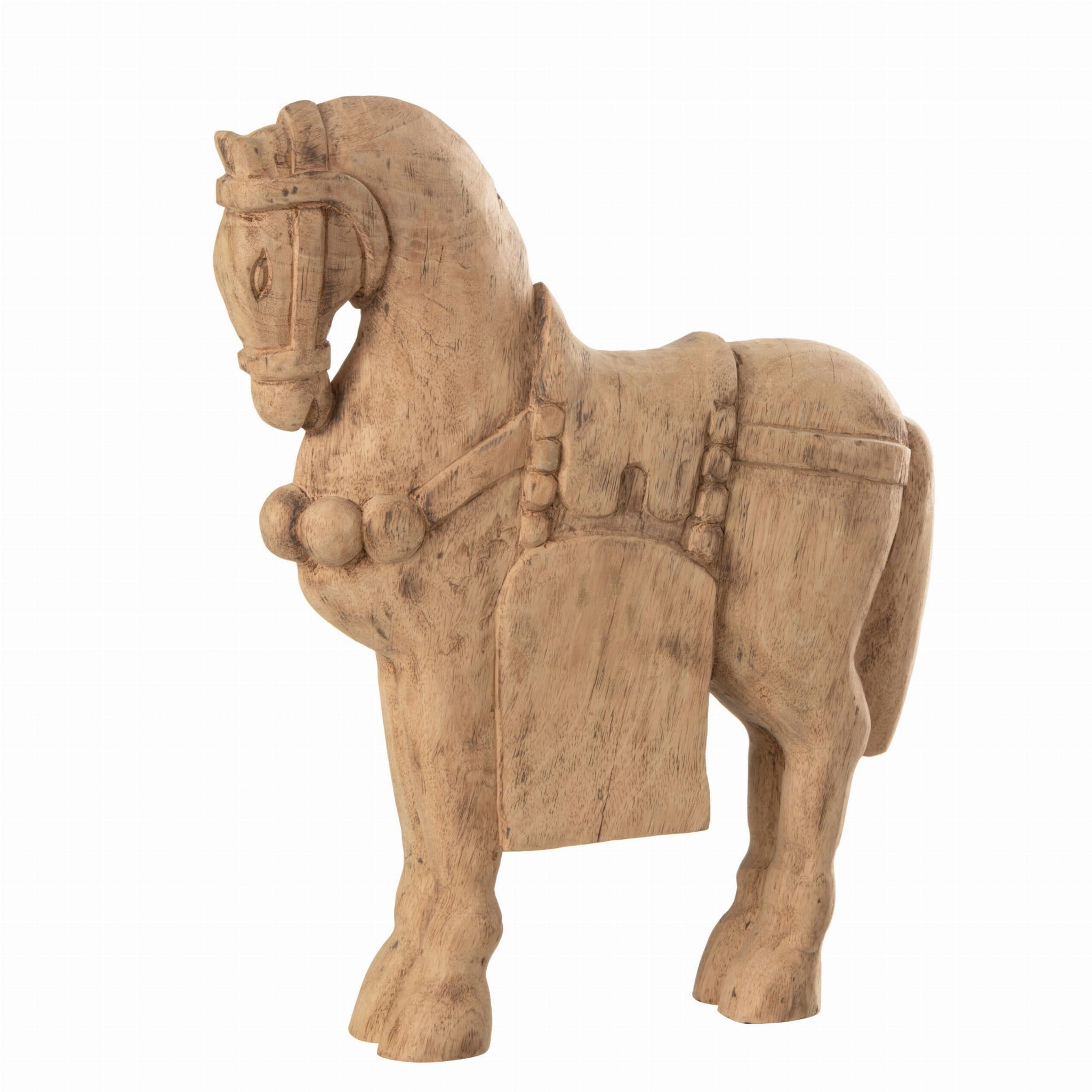 Rzeźba z drewna Equus koń duży 50 cm J - LINE Nordelle