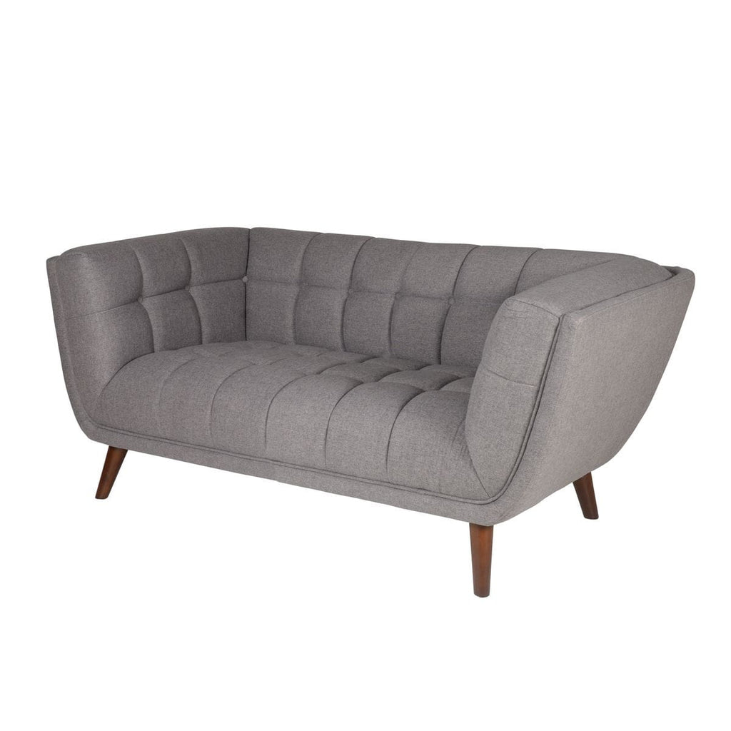 Sofa Beryl 2 - osobowa pikowana szary 164 cm Zago
