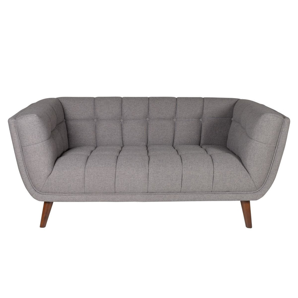 Sofa Beryl 2 - osobowa pikowana szary 164 cm Zago