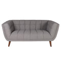 Sofa Beryl 2 - osobowa pikowana szary 164 cm Zago