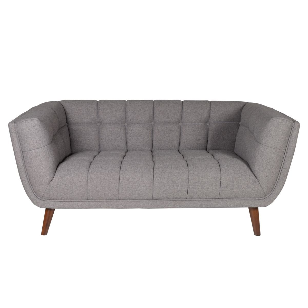 Sofa Beryl 2 - osobowa pikowana szary 164 cm Zago