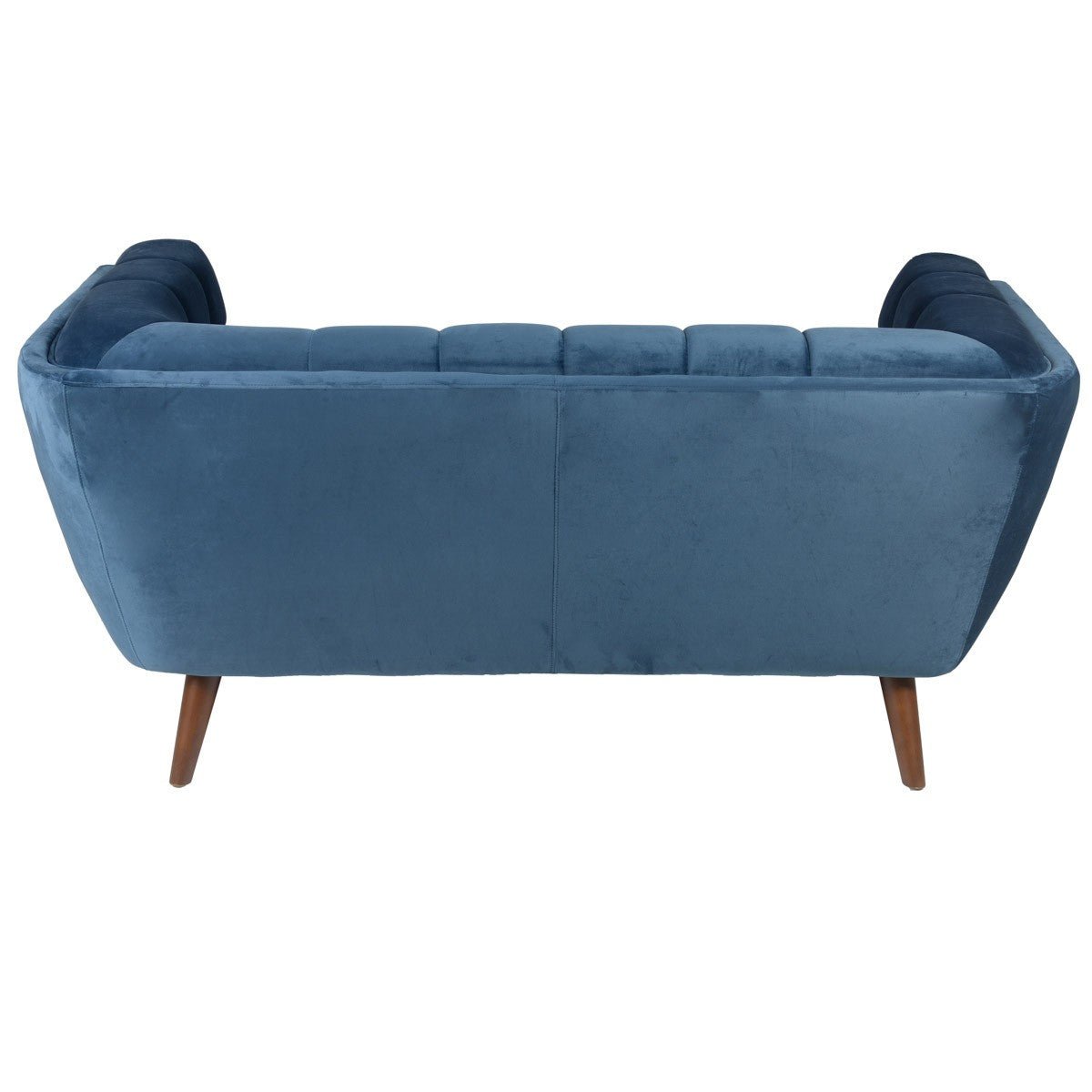 Sofa Beryl 2 - osobowa welurowa niebieska 164 cm Zago
