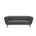 Sofa Beryl 3 - osobowa khaki zielony 202 cm Zago
