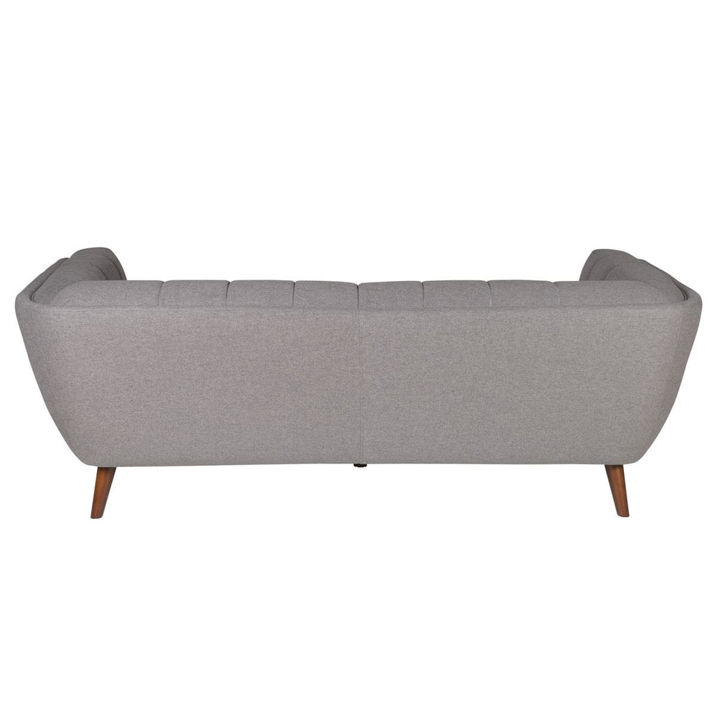 Sofa Beryl 3 - osobowa pikowana szara 202 cm Zago