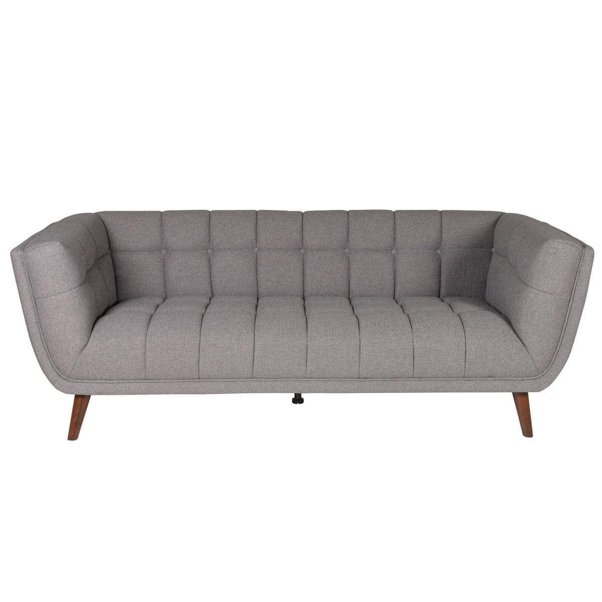 Sofa Beryl 3 - osobowa pikowana szara 202 cm Zago