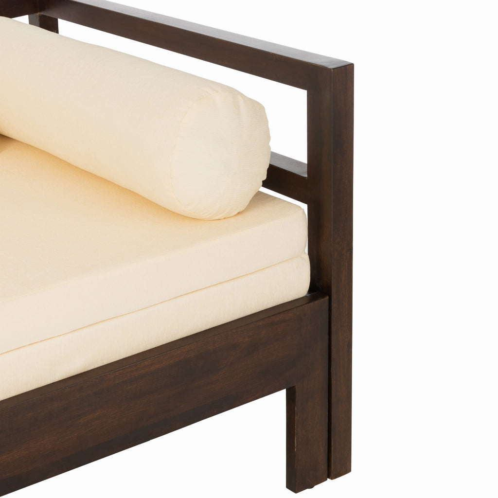 Sofa Conie rozkładana z drewna egzotycznego J - LINE