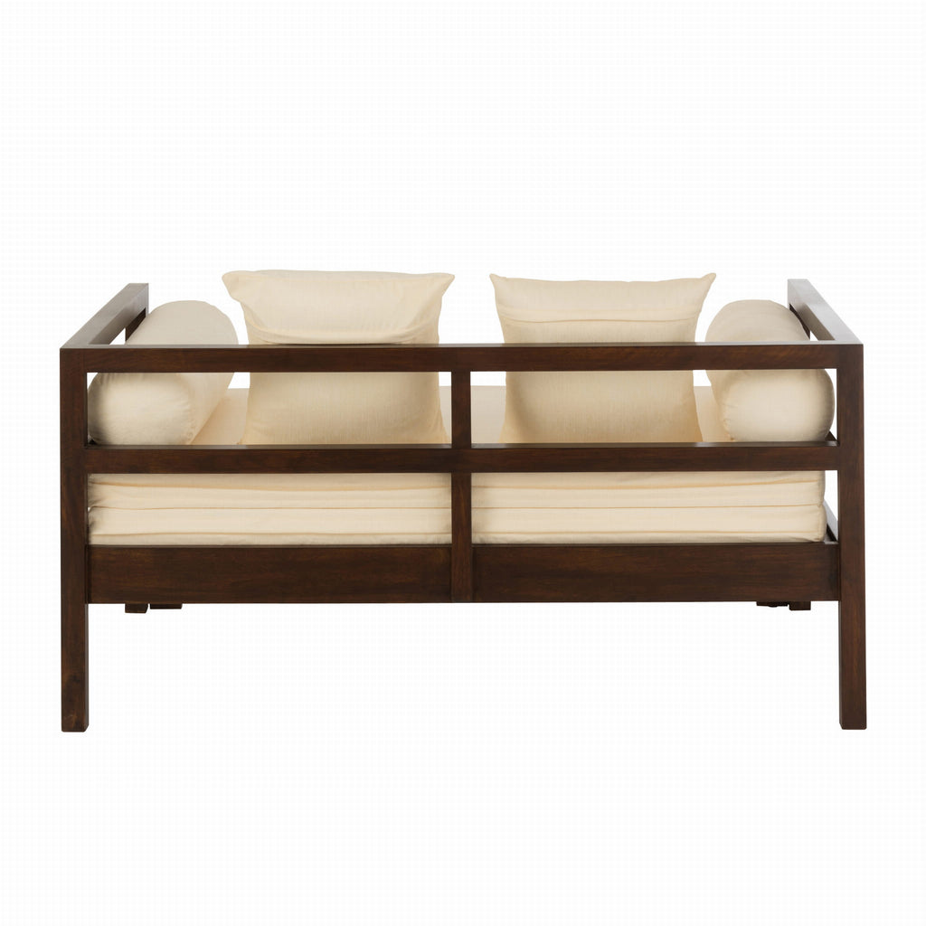 Sofa Conie rozkładana z drewna egzotycznego J - LINE