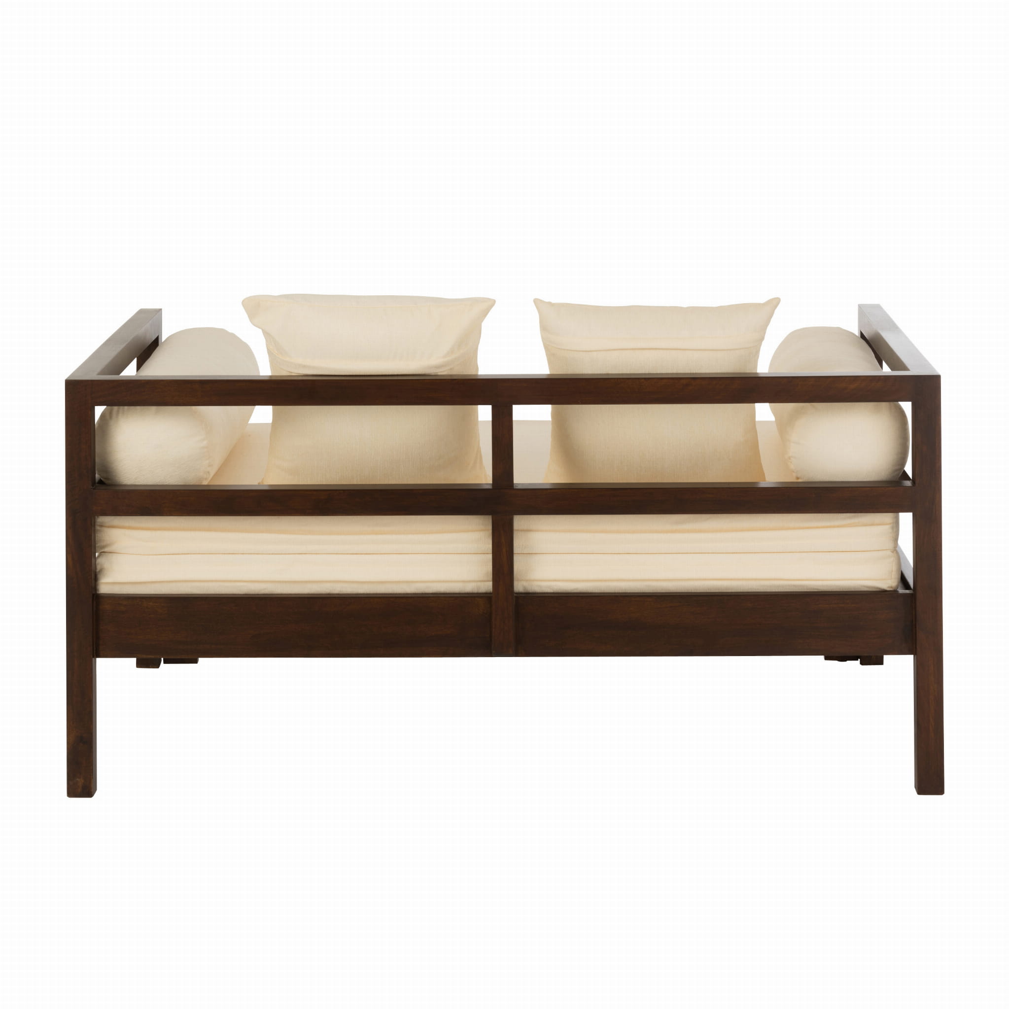 Sofa Conie rozkładana z drewna egzotycznego J - LINE