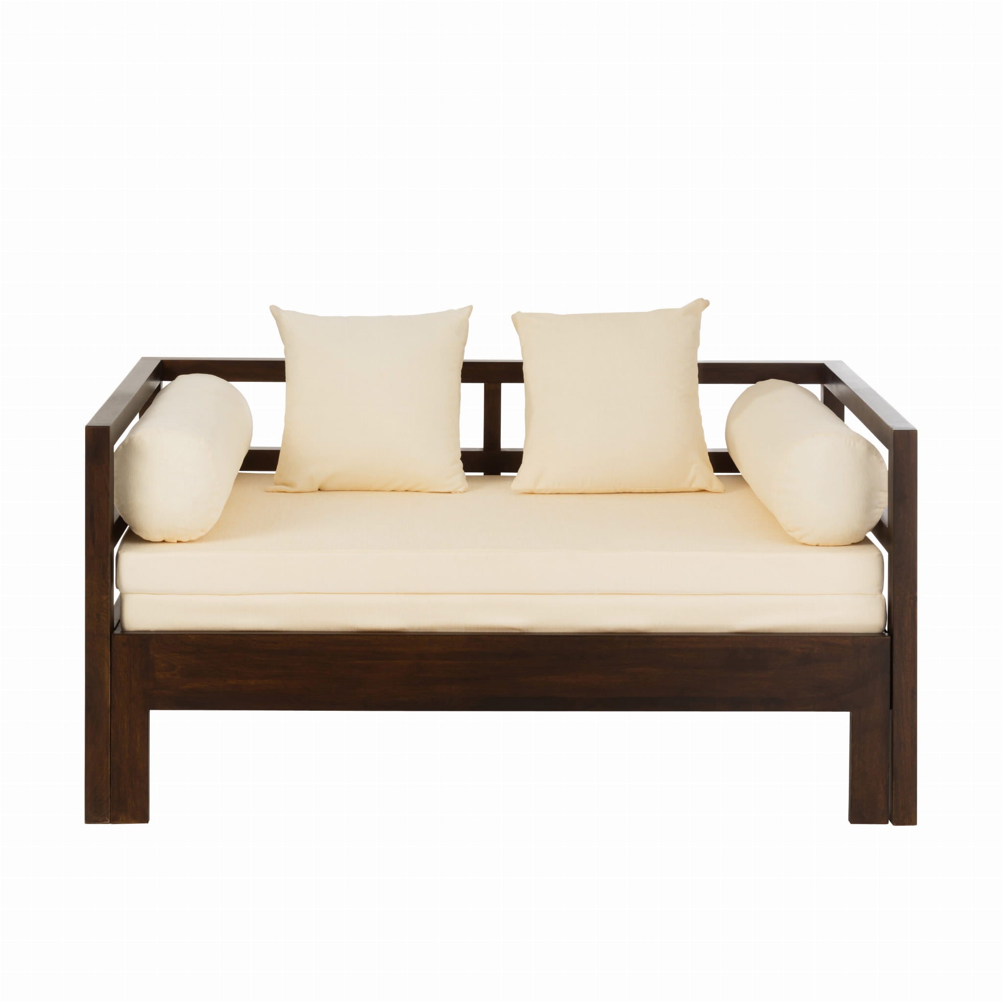 Sofa Conie rozkładana z drewna egzotycznego J - LINE