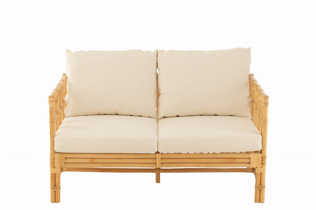 Sofa Elise 2 - osobowa 127 cm rattan naturalny J - LINE