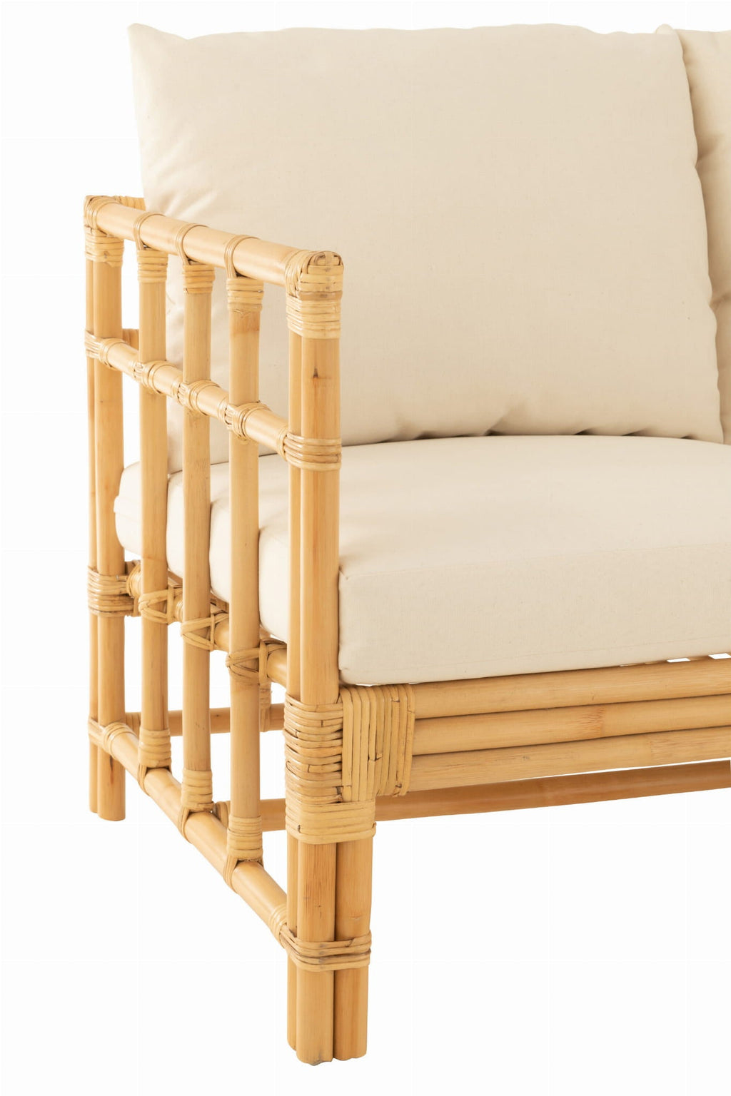 Sofa Elise 2 - osobowa 127 cm rattan naturalny J - LINE