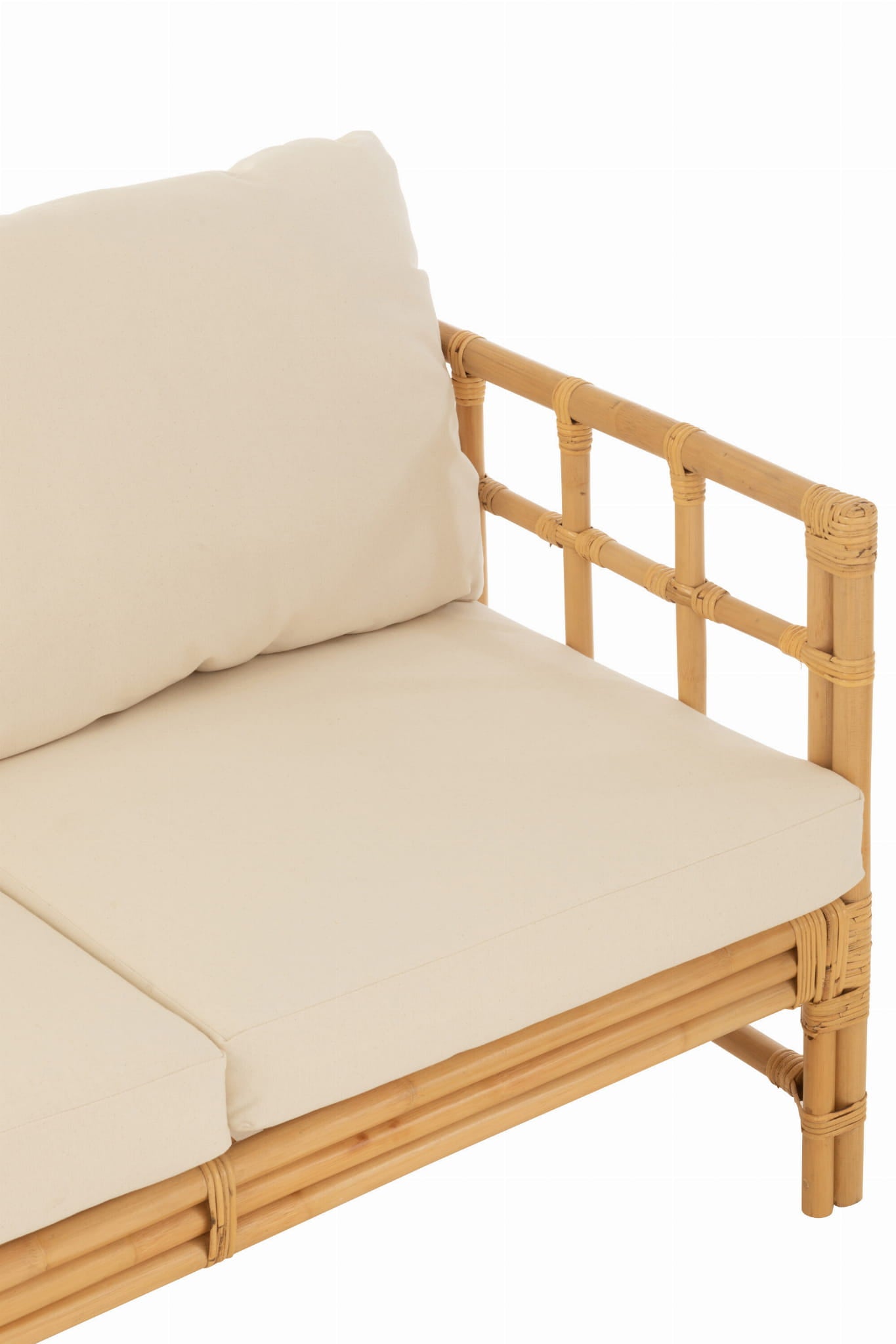 Sofa Elise 3 - osobowa 187 cm rattan naturalny J - LINE